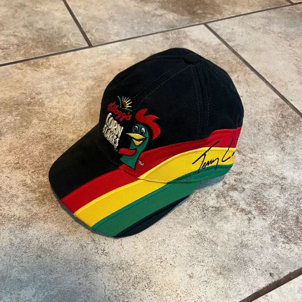 Vintage 90s Nascar Terry Labonte Kellogg's Corn Flakes Racing Hat